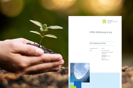 Transparente Kommunikation: Der zweite, 2025 veröffentlichte Nachhaltigkeitsbericht von ACO Haustechnik steht auf www.aco-haustechnik.de zum Download bereit.