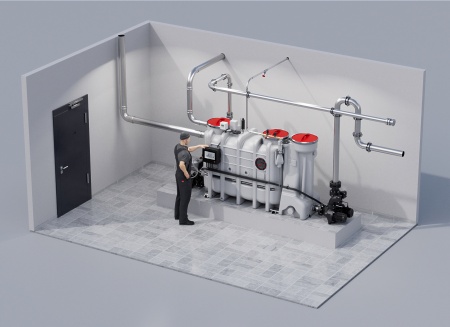 Die Entsorgungs- und Reinigungsprogramme der Fettabscheidersteuerung ACO TouchControl lassen sich an unterschiedliche Betriebsanforderungen anpassen, indem Parameter wie Reinigungsdauer oder Drehzahl des Reinigungskopfs sowie Intensität entsprechend eingestellt werden.