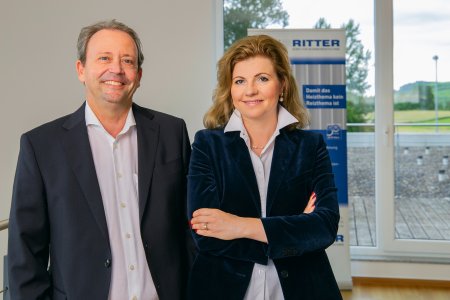 Die Geschäftsführung der zweiten Generation: Das Unternehmerpaar Klaus und Elena Ritter bauen die BFW Dierer Ritter GmbH kontinuierlich aus.