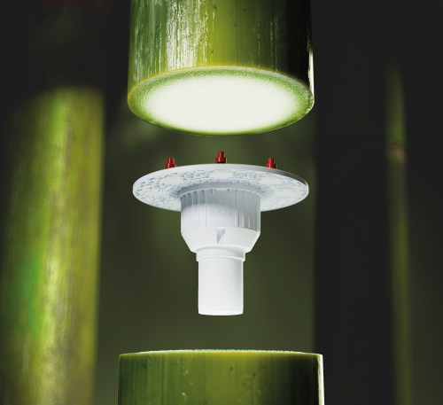 Mit dem Bodenablauf ACO Passavant Pure erweitert der Entwässerungsspezialist ACO Haustechnik sein Portfolio um eine biobasierte Lösung für die Gebäudeentwässerung.